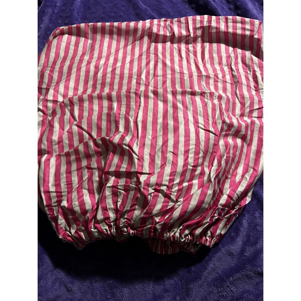 Giggle Baby Crib Sheet Fuchsia Pink Gray Stripe
